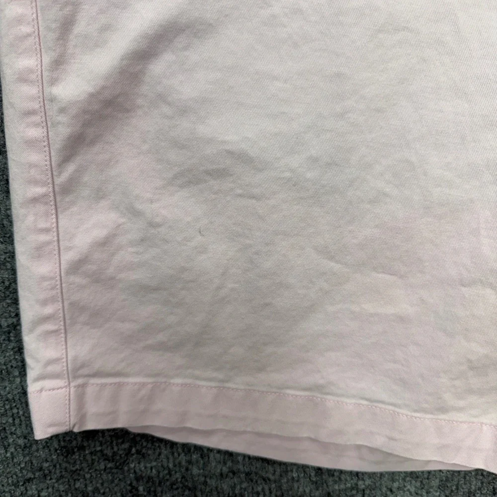 Peter Millar Crown Mens 38 Light Pink Flat Front Chino Shorts 9 Inch Inseam